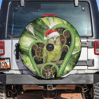 Kakapo New Zealand Christmas In July Spare Tire Cover NZ Aroha Koru Fern Marble Vibes LT14 Green - Polynesian Pride