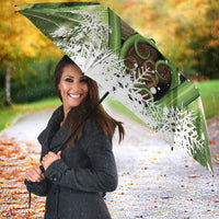 Kakapo New Zealand Christmas In July Umbrella NZ Aroha Koru Fern Marble Vibes LT14 - Polynesian Pride