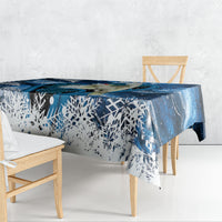 Sulphur-crested Cockatoo New Zealand Christmas In July Tablecloth NZ Aroha Koru Fern Marble Vibes LT14 - Polynesian Pride
