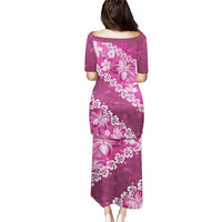 Vintage Pink Polynesia Puletasi Plumeria With Hibiscus Tropical Vibes