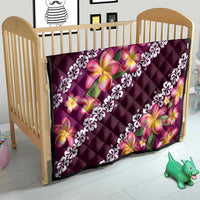 Pink Polynesia Quilt Plumeria With Hibiscus Pattern Tropical Vibes LT14 - Polynesian Pride