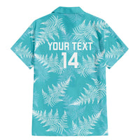 New Zealand Silver Fern Rugby Custom Family Matching Mermaid Dress and Hawaiian Shirt Go Aotearoa Champions Turquoise Version - Polynesian Pride