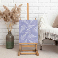 New Zealand Silver Fern Rugby Custom Canvas Wall Art Go Aotearoa Champions Purple Version LT14 - Polynesian Pride