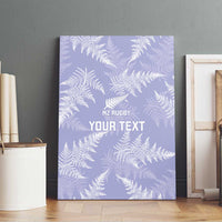 New Zealand Silver Fern Rugby Custom Canvas Wall Art Go Aotearoa Champions Purple Version LT14 - Polynesian Pride