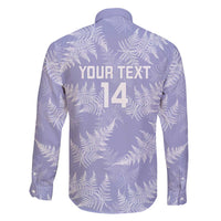 New Zealand Silver Fern Rugby Custom Family Matching Off Shoulder Maxi Dress and Hawaiian Shirt Go Aotearoa Champions Purple Version - Polynesian Pride