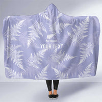 New Zealand Silver Fern Rugby Custom Hooded Blanket Go Aotearoa Champions Purple Version - Polynesian Pride