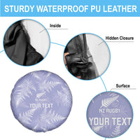 New Zealand Silver Fern Rugby Custom Spare Tire Cover Go Aotearoa Champions Purple Version - Polynesian Pride