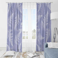 New Zealand Silver Fern Rugby Custom Window Curtain Go Aotearoa Champions Purple Version - Polynesian Pride