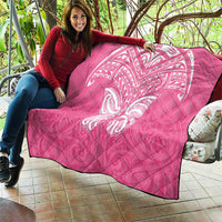 New Zealand Breast Cancer Awareness Quilt Maori Butterfly Pink Ribbon - Polynesian Pride