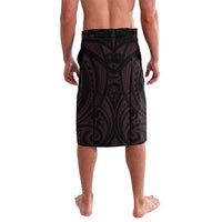 New Zealand Breast Cancer Awareness Lavalava Maori Butterfly Pink Ribbon Black Version - Polynesian Pride