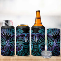 Suicide Prevention New Zealand 4 in 1 Can Cooler Tumbler Aotearoa Maori Butterfly Mix Silver Fern - Polynesian Pride