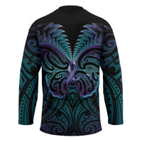 Suicide Prevention New Zealand Hockey Jersey Aotearoa Maori Butterfly Mix Silver Fern LT14 - Polynesian Pride