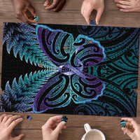 Suicide Prevention New Zealand Puzzle Aotearoa Maori Butterfly Mix Silver Fern - Polynesian Pride