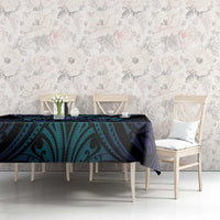 Suicide Prevention New Zealand Tablecloth Aotearoa Maori Butterfly Mix Silver Fern - Polynesian Pride