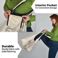 Beige Hawaii Grocery Bag Hammerhead Shark Tattoo Curve Polynesian - Polynesian Pride