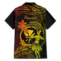 Hawaii Family Matching Long Sleeve Bodycon Dress and Hawaiian Shirt Hula Girl Mix Polynesian Plumeria Reggae Version LT14 - Polynesian Pride