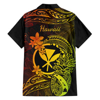 Hawaii Family Matching Mermaid Dress and Hawaiian Shirt Pineapple Mix Polynesian Plumeria Reggae Version LT14 - Polynesian Pride