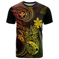 Hawaii T Shirt Pineapple Mix Polynesian Plumeria Reggae Version LT14 Reggae - Polynesian Pride