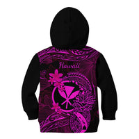 Hawaii Kid Hoodie Pineapple Mix Polynesian Plumeria Pink Version LT14 - Polynesian Pride
