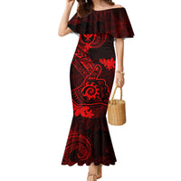 hawaii-mermaid-dress-shaka-tattoo-mix-polynesian-plumeria-red-version