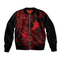 hawaii-sleeve-zip-bomber-jacket-shaka-tattoo-mix-polynesian-plumeria-red-version