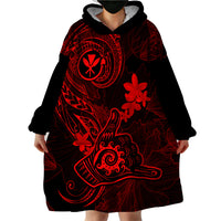 hawaii-wearable-blanket-hoodie-shaka-tattoo-mix-polynesian-plumeria-red-version