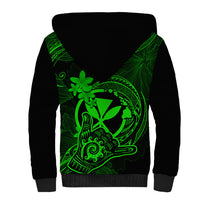 hawaii-sherpa-hoodie-shaka-tattoo-mix-polynesian-plumeria-green-version