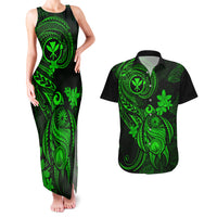 hawaii-couples-matching-tank-maxi-dress-and-hawaiian-shirt-turtle-mix-polynesian-plumeria-green-version