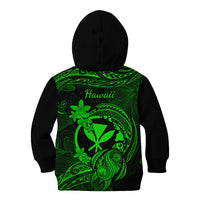 Hawaii Kid Hoodie Turtle Mix Polynesian Plumeria Green Version LT14 - Polynesian Pride