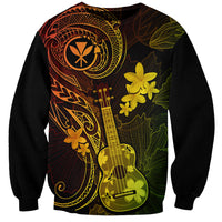 Hawaii Sweatshirt Ukulele Mix Polynesian Plumeria Reggae Version LT14 Unisex Reggae - Polynesian Pride