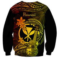 Hawaii Sweatshirt Ukulele Mix Polynesian Plumeria Reggae Version LT14 - Polynesian Pride
