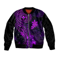 hawaii-sleeve-zip-bomber-jacket-ukulele-mix-polynesian-plumeria-purple-version