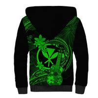 hawaii-sherpa-hoodie-ukulele-mix-polynesian-plumeria-green-version