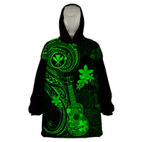 hawaii-wearable-blanket-hoodie-ukulele-mix-polynesian-plumeria-green-version