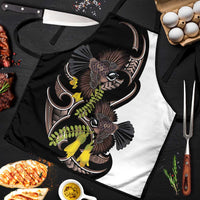New Zealand Valentines Day Apron Piwakawaka Lovers Maori Koru Tattoo - Polynesian Pride