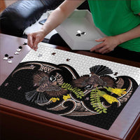 New Zealand Valentines Day Puzzle Piwakawaka Lovers Maori Koru Tattoo - Polynesian Pride