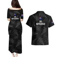 New Zealand Silver Fern Rugby Couples Matching Puletasi Dress and Hawaiian Shirt 2023 Go Aotearoa Champions World Cup LT14 - Polynesian Pride