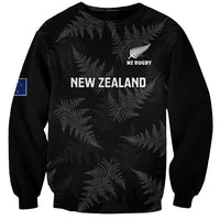 Custom New Zealand Silver Fern Rugby Sweatshirt 2023 Go Aotearoa Champions World Cup LT14 Unisex Black - Polynesian Pride