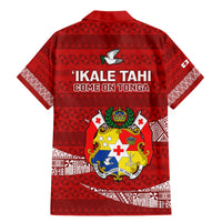 Tonga Rugby Family Matching Mermaid Dress and Hawaiian Shirt 2023 Ikale Tahi Tongan Ngatu Pattern LT14 - Polynesian Pride