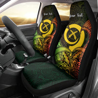 Personalised Vanuatu Family Day Car Seat Cover Happy 26 December Vanuatuan Pig Tusk LT14 - Polynesian Pride