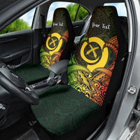 Personalised Vanuatu Family Day Car Seat Cover Happy 26 December Vanuatuan Pig Tusk LT14 - Polynesian Pride