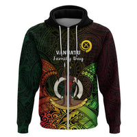 Personalised Vanuatu Family Day Hoodie Happy 26 December Vanuatuan Pig Tusk LT14 - Polynesian Pride