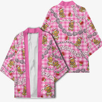 Pink Palaka Hawaii Mele Kalikimaka Kimono Ohia Lehua Shell Leis Funny Gingerbread Santa - Polynesian Pride