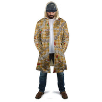 Gold Palaka Hawaii Mele Kalikimaka Cloak Ohia Lehua Shell Leis Funny Gingerbread Santa - Polynesian Pride