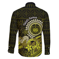 Lime Green Talofa Samoa Family Matching Puletasi Dress and Hawaiian Shirt Samoan Kava Bowl Siapo Pattern LT14 - Polynesian Pride