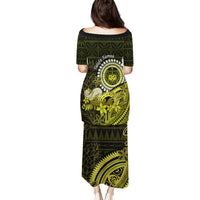 Lime Green Talofa Samoa Puletasi Samoan Kava Bowl Siapo Pattern LT14 - Polynesian Pride