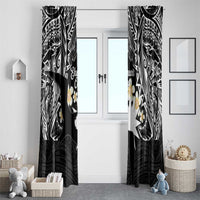 Ekamowir Omo Nauru Window Curtain Naoero Twelve-pointed Star Polynesian Tattoo