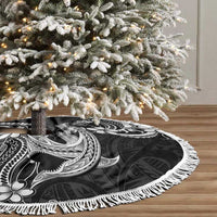 Black Aloha Hawaii Tree Skirt Polynesian Shark Tattoo With Plumeria - Polynesian Pride