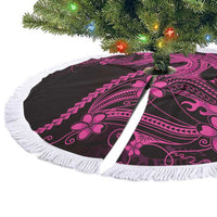 Pink Black Aloha Hawaii Tree Skirt Polynesian Shark Tattoo With Plumeria - Polynesian Pride