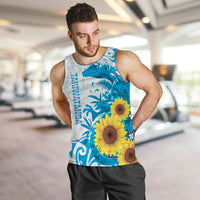 New Zealand Autism Awareness Month Men Tank Top Takiwatanga Maori Lizard With Sunflower
